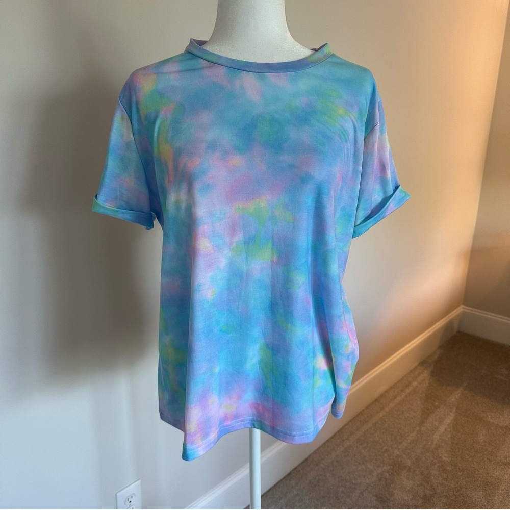 Tie-dye shirt.